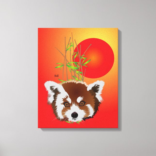 small panda (Ailurus fulgens) Canvas Print (Front)