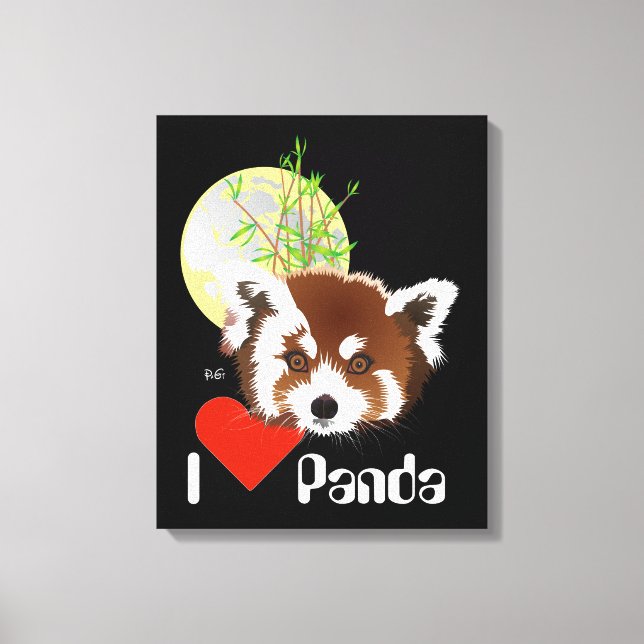 small panda (Ailurus fulgens) Canvas Print (Front)