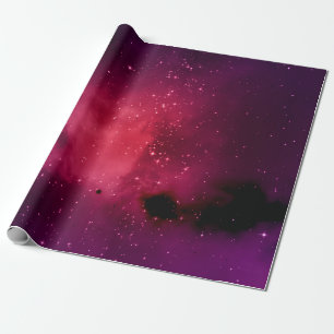 Small part of an infinite star field of space in t wrapping paper