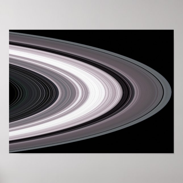 Small Particles in SaturnÃ¯Â¿Â½s Rings Poster (Front)