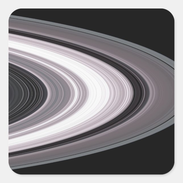 Small Particles in SaturnÃ¯Â¿Â½s Rings Square Sticker (Front)