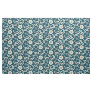 Small Pattern Moroccan Paisley Floral Modern BOHO Fabric
