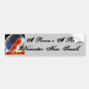 small person.. bumper sticker
