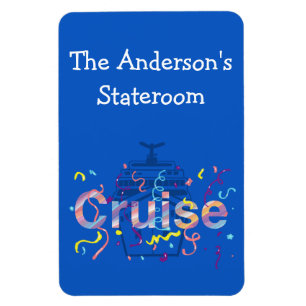 Small Personalized Cruise Stateroom Magnet