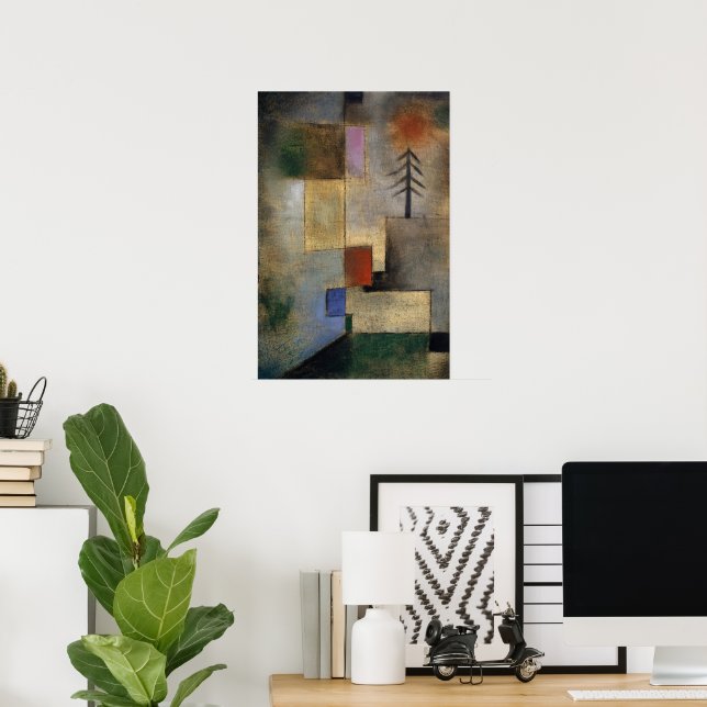 Small Picture of Fir Trees by Paul Klee Poster (Home Office)