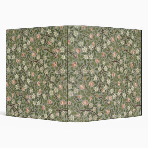 Small pink and white flower wallpaper design binder