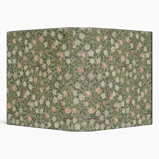 Small pink and white flower wallpaper design binder (Background)