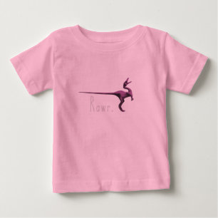Small Pink Dinosaur Baby T-Shirt