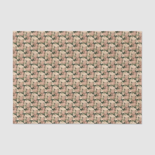 Small Pink Roses Tissue Paper (Front)