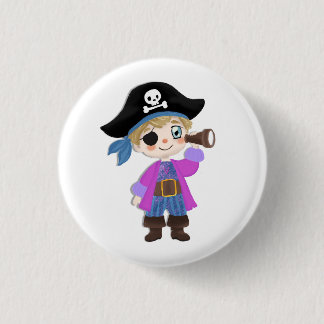 small pirate 1 inch round button