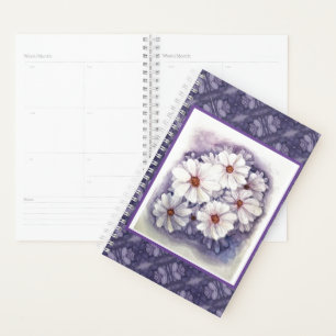 Small Planner Lavender Daisies