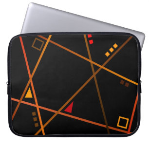 Small pocket computer - Model “Abstract geometry " Laptop Sleeve