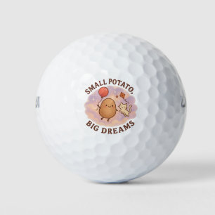 Small Potato Big Dreams – Cute Motivational Golf Balls
