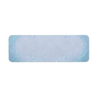 Small Pretty Blue Apothecary Label