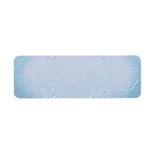 Small Pretty Blue Apothecary Label (Front)