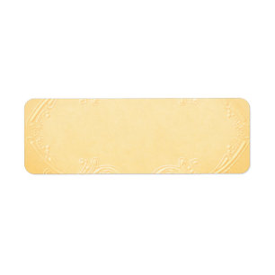 Small Pretty Yellow Apothecary Label
