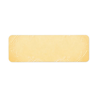 Small Pretty Yellow Apothecary Label