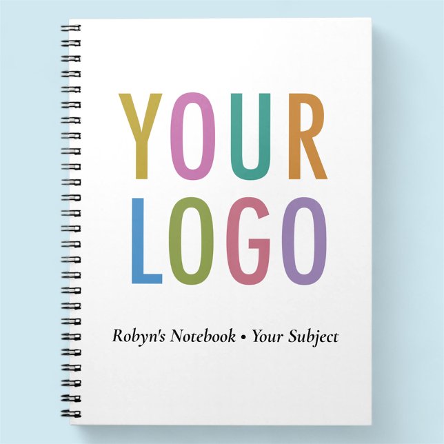 Small Promotional Notebook Company Logo No Minimum (MISOOK Small White Spiral Notebook with Logo)