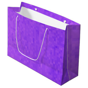 Small Purple Mosaic Square Tiles, Large Gift Bag