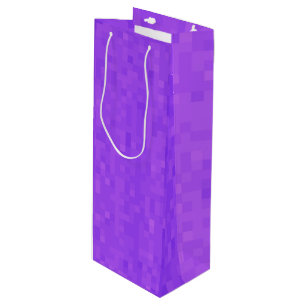 Small Purple Mosaic Square Tiles, Wine Gift Bag