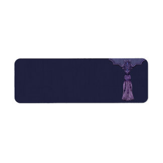 Small Purple Tassel Apothecary Label
