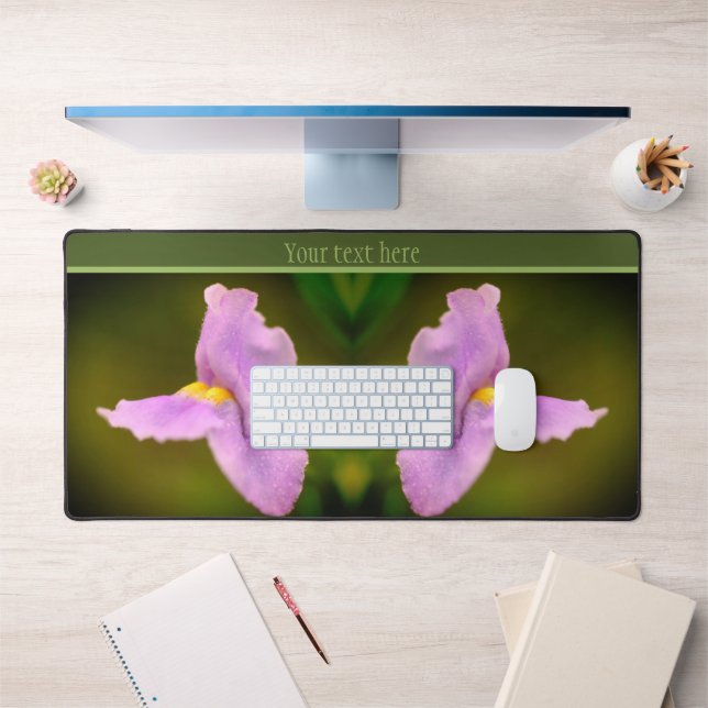 Small Purple Wild Orchid Flower Personalized Desk Mat (Office 1)