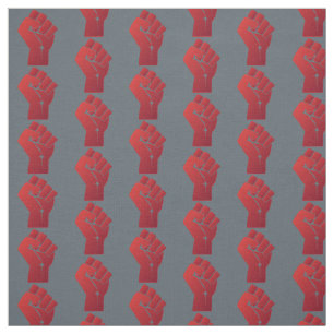 Small Raised Red Gradient Fist Fabric