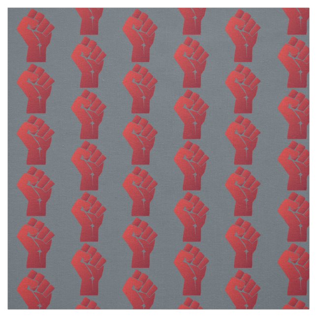 Small Raised Red Gradient Fist Fabric (Swatch)