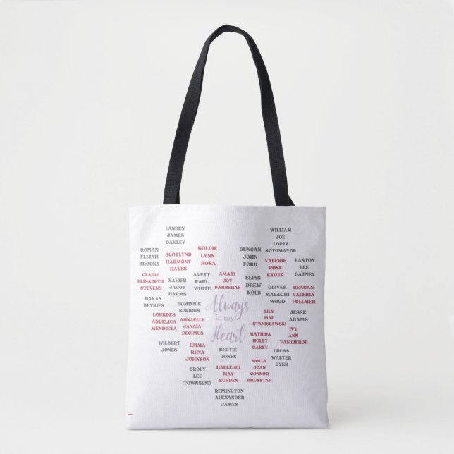 Small Remembrance Tote Bag (Front)