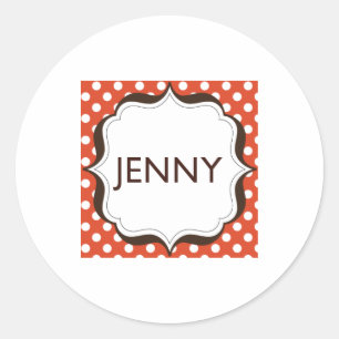 Small Round Stickers - logo centred