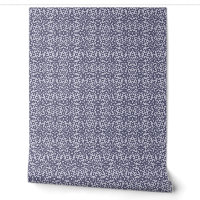 Small-Scale Purple Abstract Geometric Mosaic
