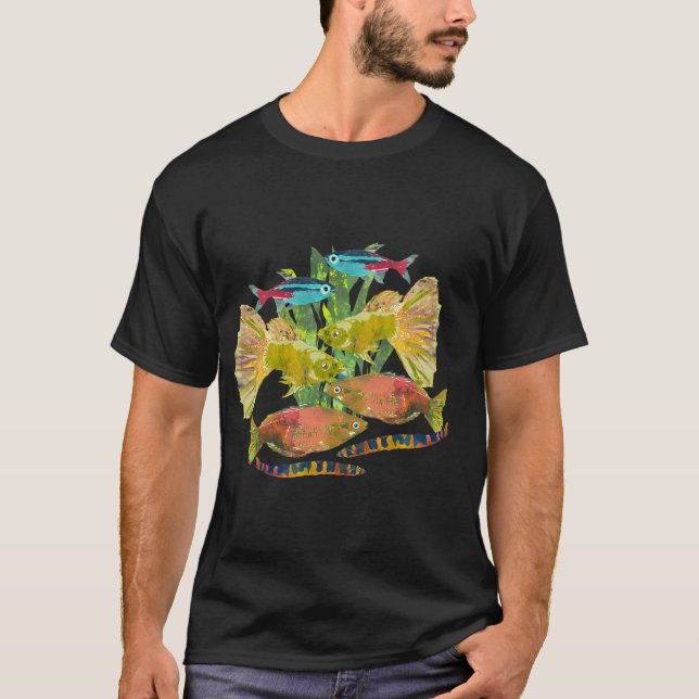 Small School of Tropical Fish T-Shirt (Front)