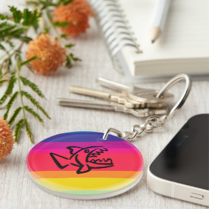 small shark keychain