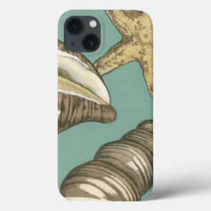 Small Shell Trio on Teal iPhone 13 Case