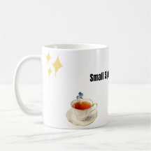 Small Sips. Big Happiness. Cute Typography Coffee 