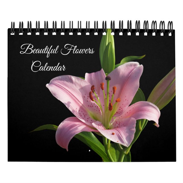 Small Size Beautiful Flowers Calendar (Cover)