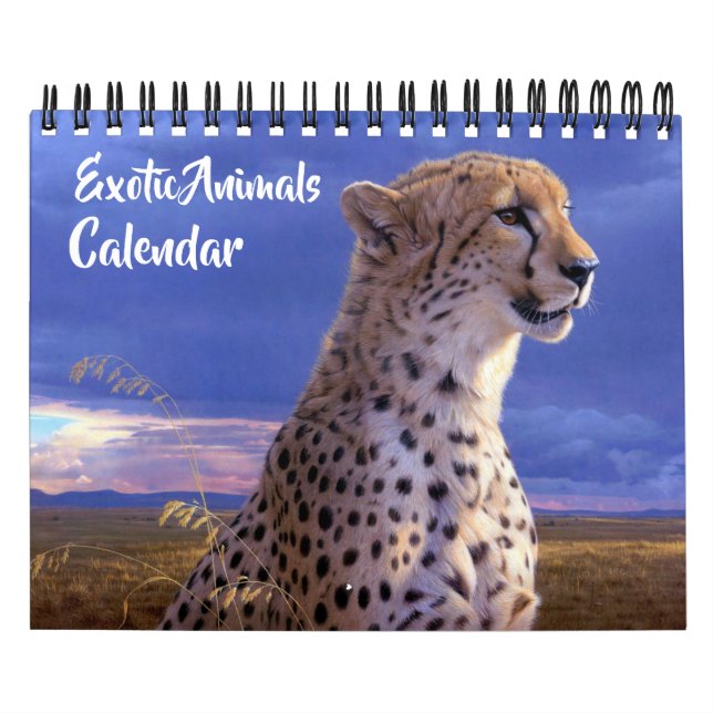 Small Size Exotic Animals Calendar (Cover)