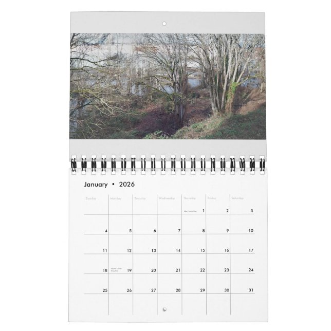 Small size Flora & Fauna Neighbourhood Nature Calendar (Jan 2026)