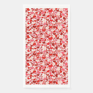 SMALL SIZE HEARTS DESIGN NAPKIN