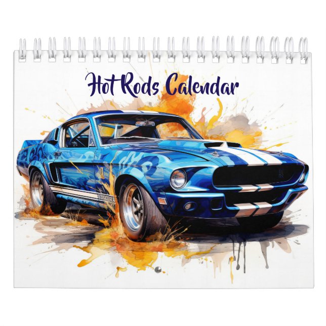 Small Size Hot Rods Calendar (Cover)