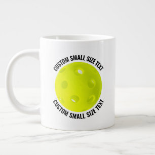 Small Size Personalized Text Pickleball Custom Large Coffee Mug