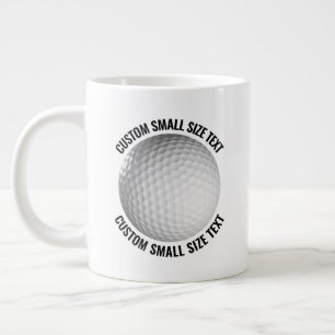 Small Size Personalized Text Tennis Ball Custom Large Coffee Mug