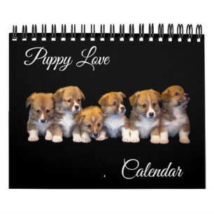 Small Size Puppy Love Calendar
