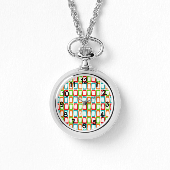 Small Skewed Rectangles  Watch (Front)