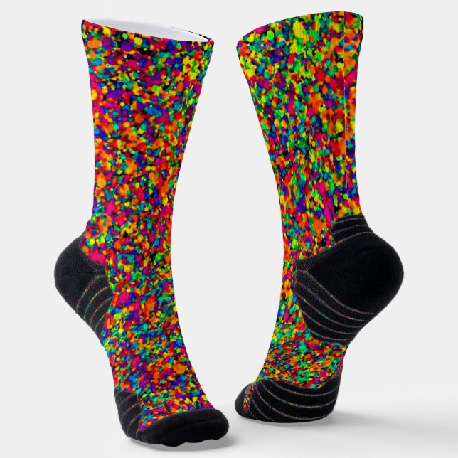 Small Splatter - Athletic Socks (Angled)