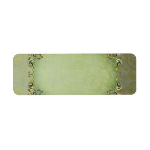 Small Spring Brocade Apothecary Label