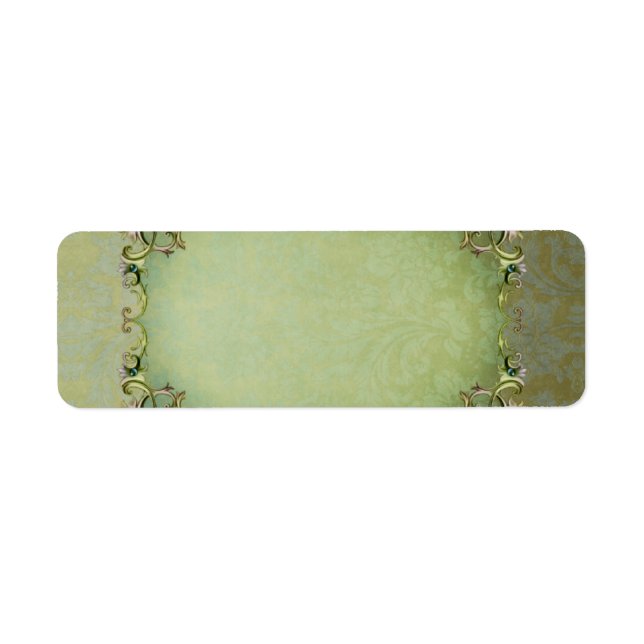 Small Spring Brocade Apothecary Label (Front)