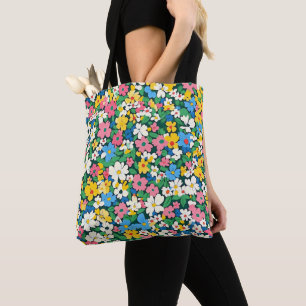 Small Spring Flowers Pattern Tote Bag