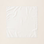 Small Square (26" x 26"), White Scarf<br><div class="desc">Create Your Own white solid Custom Supplies,  minimalist style which can be easily updated with your Photo and text. If you need any help personalizing this product,  please contact me using the message button below and I will be happy to help.</div>