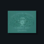 Small Steps, Big Adventures - A Hobbit Life Canvas Print<br><div class="desc">Channel your inner Hobbit with this cozy Lord of the Rings™ design inspired by the peaceful hills of the Shire™. Featuring a quaint Hobbit hole with its signature round door tucked into a lush, grassy hillside, the artwork is paired with the uplifting phrase, “Small Steps Big Adventures – A Hobbit...</div>